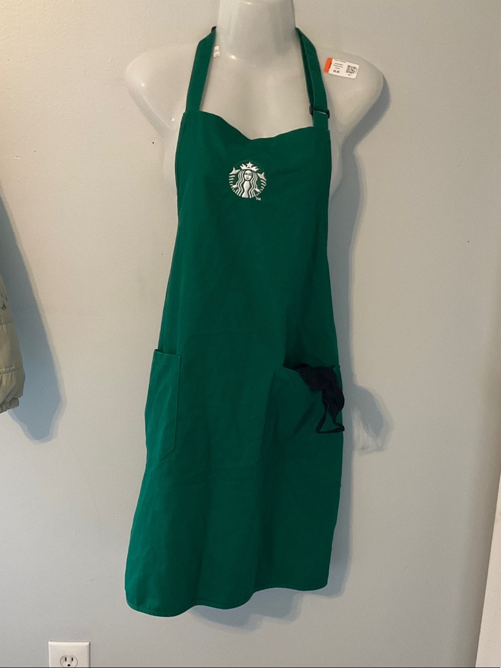 Starbucks Green Strapless Apron Dress with Logo